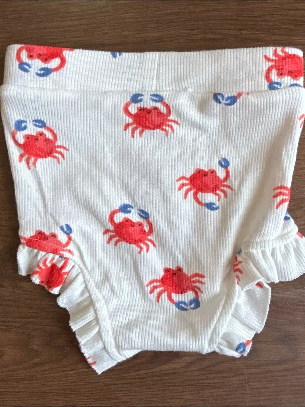 Angel Dear Crabby Cuties Tank Top and High Waisted Shorts Set 3-6m